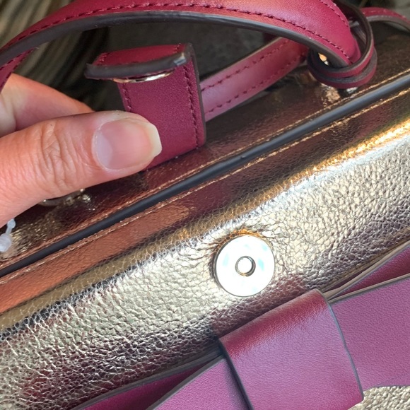 Authentic KATE SPADE Leather gift wrap magnetic snap Crosby/Satchel - Picture 8 of 16